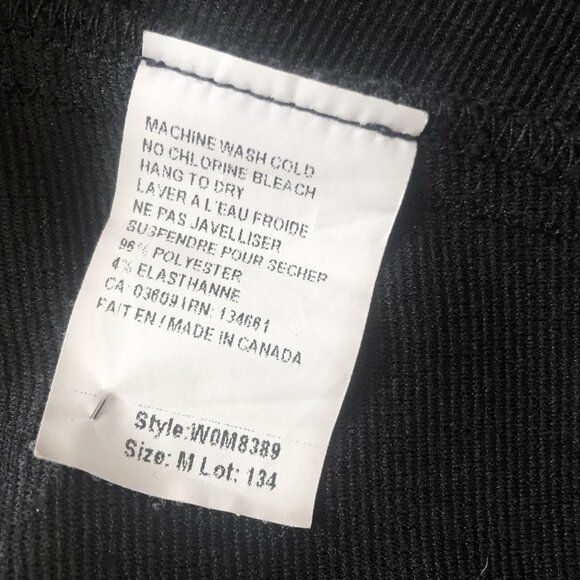 THE ALLEY Black Dress Silver Gold Threads Fit and Flare Made in Canada Size M - Picture 5 of 6